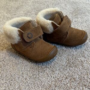 UGG Tan Kids Boots with Cream Lining